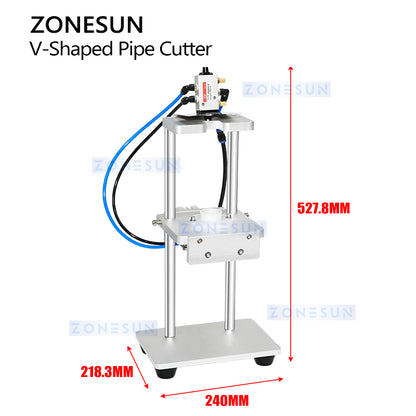 ZONESUN ZS-JG300V V-Shaped PIPE Cut  Dip Tube V Cutter