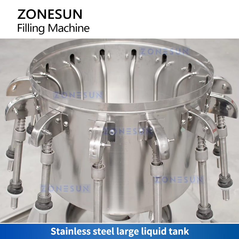 ZONESUN ZS-HXF12 Automatic Rotary Wine Filling Machine Siphon Filler