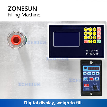 ZONESUN ZS-GPW1 High Folw Rate Gear Pump Liquid Weighing Filling Machine