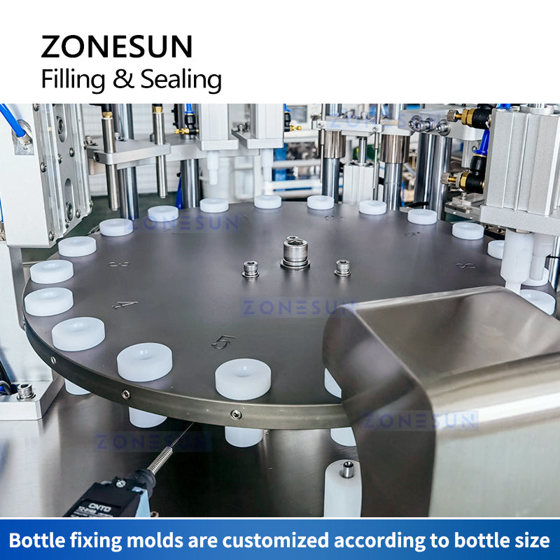 ZONESUN ZS-AFC5 2 Heads Automatic Small Scale Ampule Bottle Filling and Sealing Machine