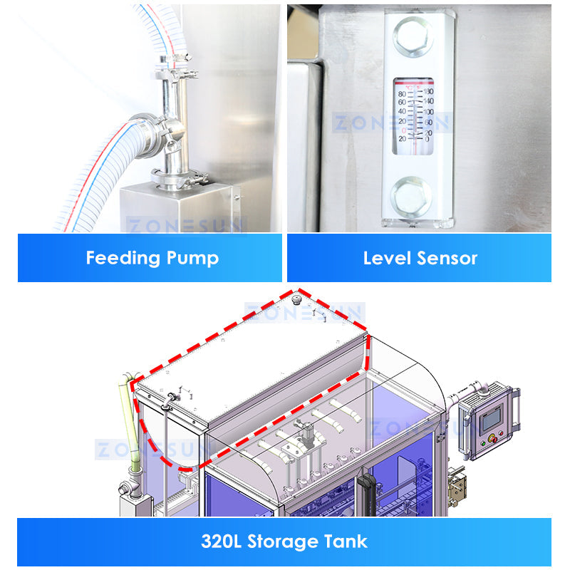 320L storage tank filling machine