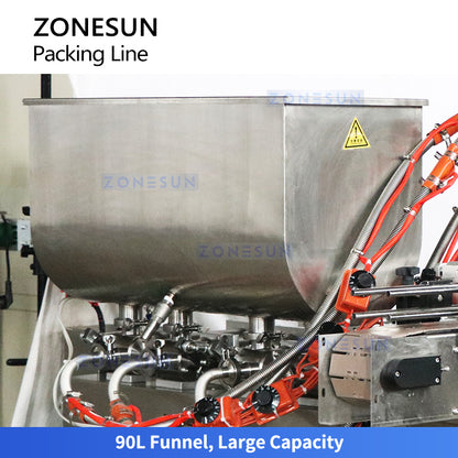 ZONESUN ZS-FAL180D9 Automatic Packaging Line Paste Butter Creamy Products