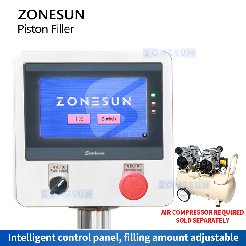 ZONESUN ZS-YT1T-1PX Servo Piston Pump Filling Machine