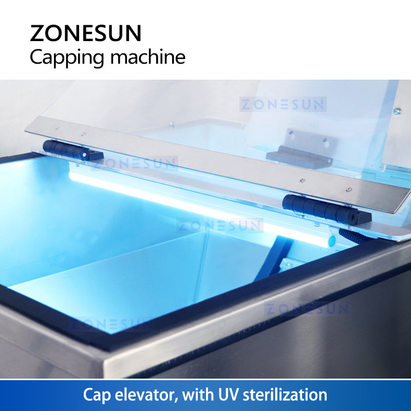 ZONESUN ZS-XG441F Automatic F-style Capping Machine With Cap Feeder