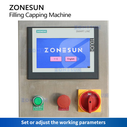 ZONESUN Automatic Pocket Perfume Filling and Capping Equipment ZS-AFC6P