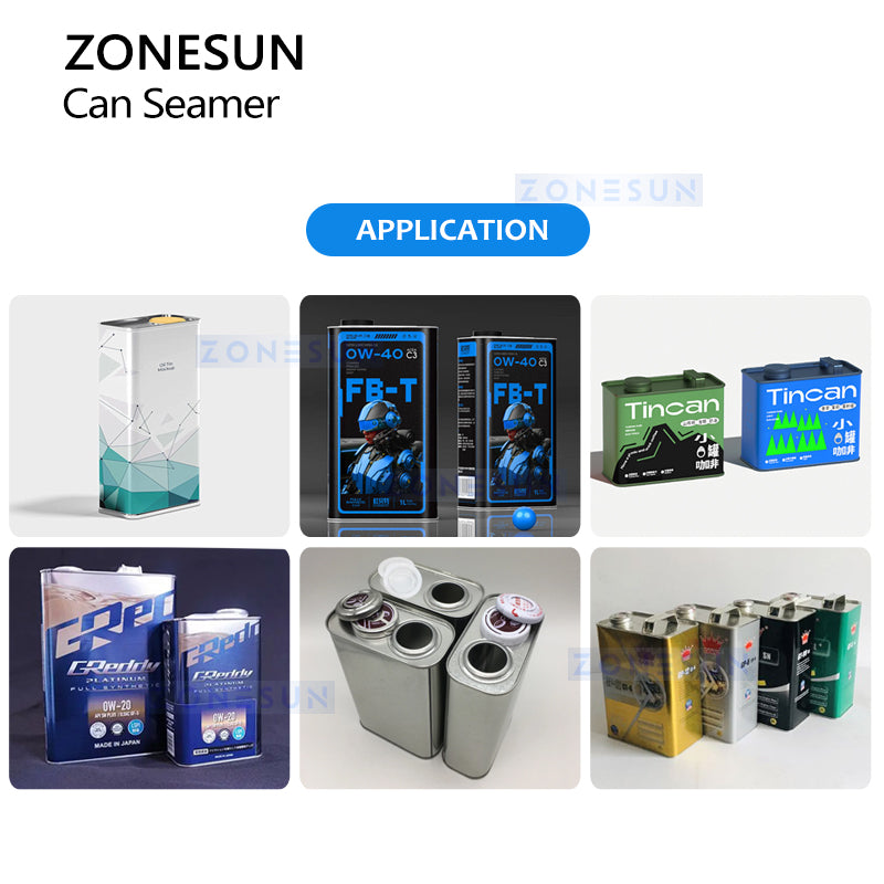 ZONESUN ZS-CS2 Can Sealing Machine Rectangular Cans Seamer