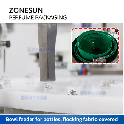 ZONESUN ZS-AFC7C Rotary Perfume Bottle Feeding Liquid Filling Capping Machine