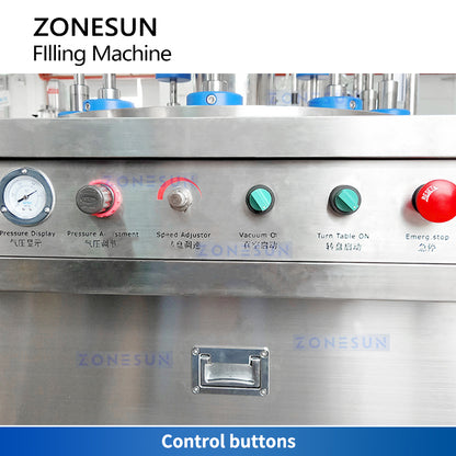 ZONESUN ZS-PXF10 Pneumatic Perfume Vacuum Liquid Filling Machine