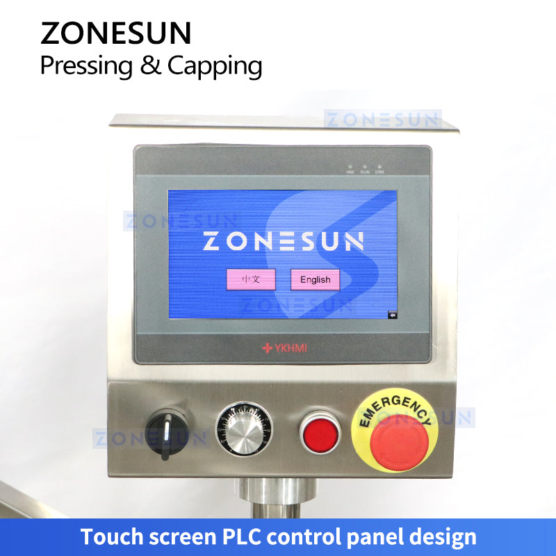 ZONESUN Automatic Capping Machine Lid with Inner Plugs Capper ZS-XG16X