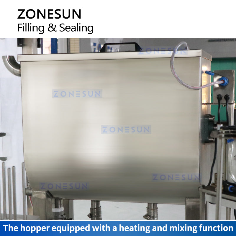 ZONESUN ZS-AFS07 Plastic Cup Piston Pump Liquid Paste Filling Sealing Machine