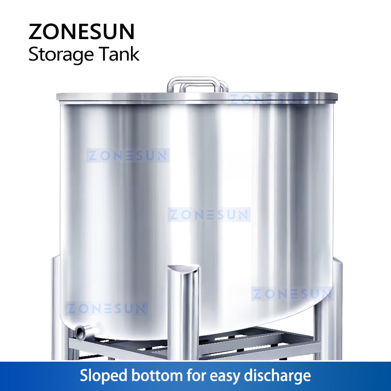 ZONESUN Stainless Steel Storage Tank Customized ZS-ST1500L