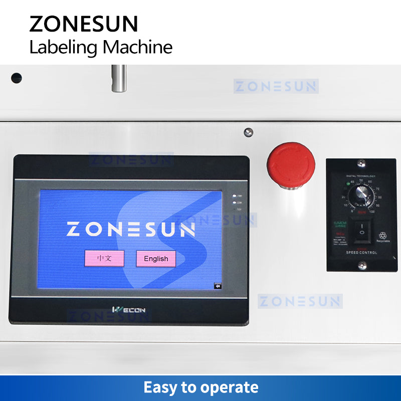 ZONESUN ZS-TB800 Automatic Tube Labeler Lip Balm Label Machine