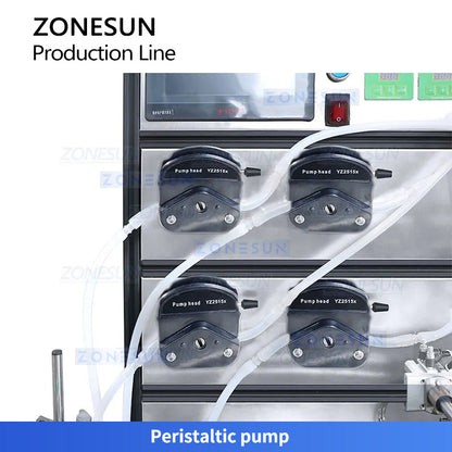 ZONESUN ZS-FAL180R7 Nail Polish Packaging Line Paste Filling Production