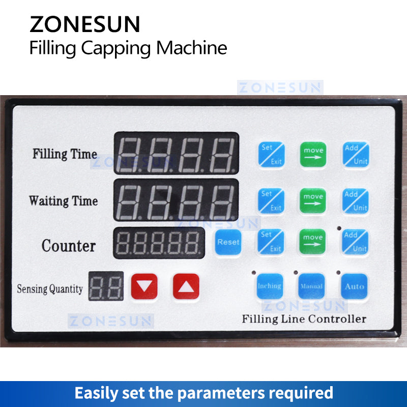 ZONESUN ZS-FYG01 Automatic 10 Diving Nozzles Peristaltic Pump Liquid Filling Capping Machine