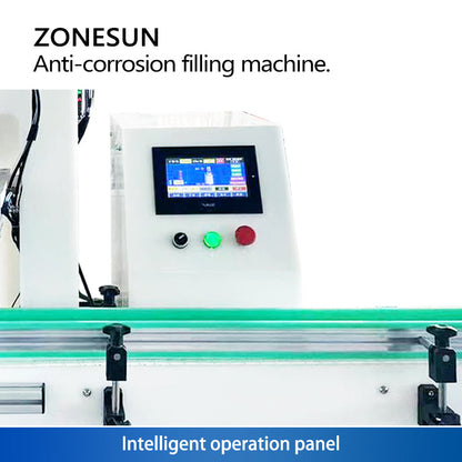 ZONESUN ZS-YTCR1A Chemical Liquid Filler Corrosive Liquid Filling Machine