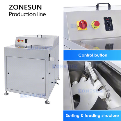 ZONESUN Automatic Gummy Candy Counting Bottling Production Line ZS-AFLC