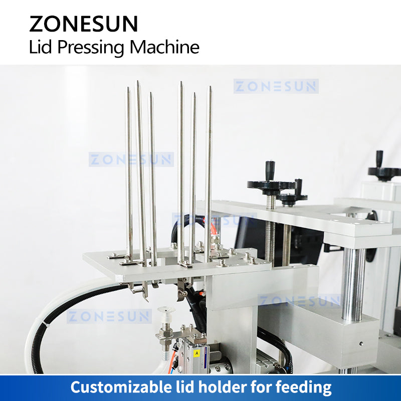 ZONESUN ZS-VTYG01 Automatic plastic Lids Seal Feeding Pressing Machine