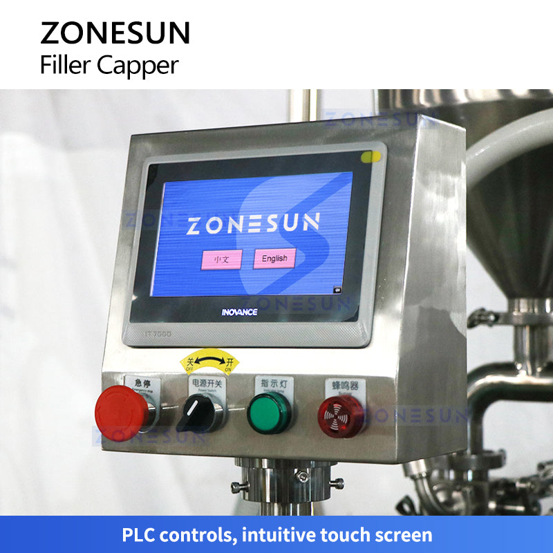 ZONESUN ZS-AFC34 AutomaticThick Paste Filling Capping Machine