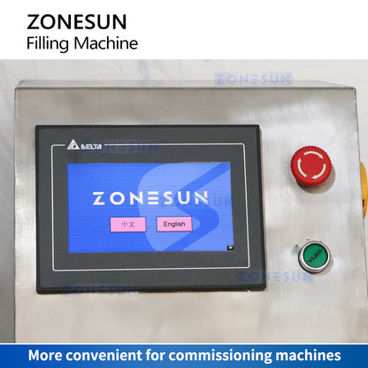 ZONESUN Automatic Liquid Filling Machine Thick Paste Filler Rotor Pump ZS-VTRP1D