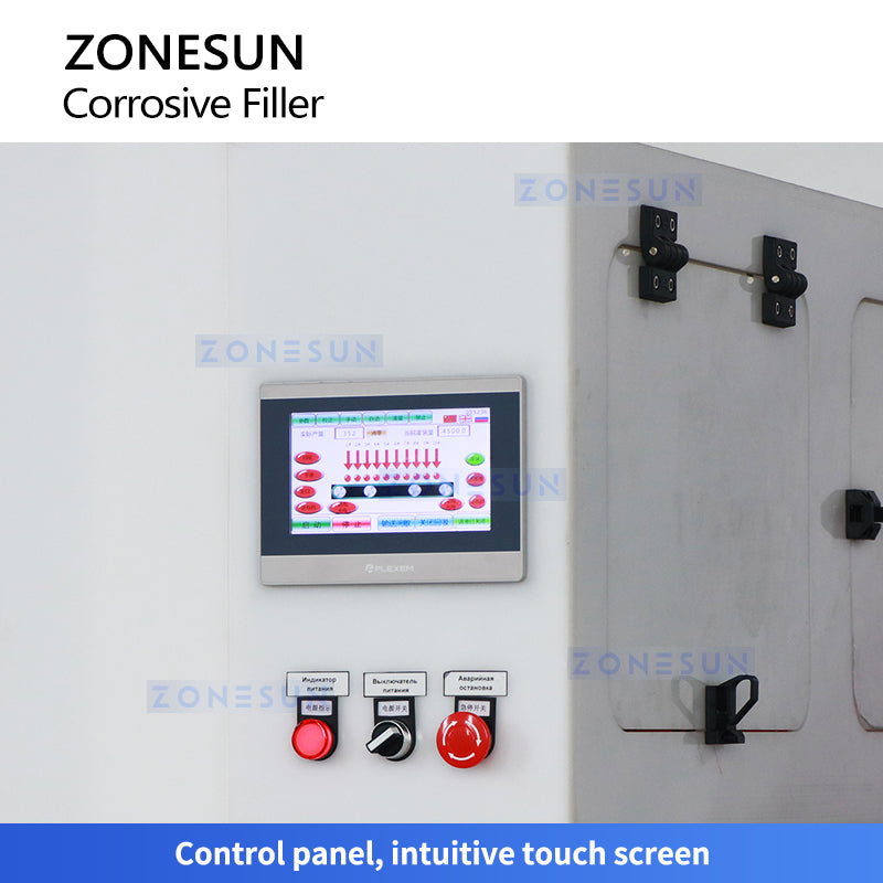 ZONESUN ZS-YTCR10A Corrosive Liquid Filling Machine Bottle Filler