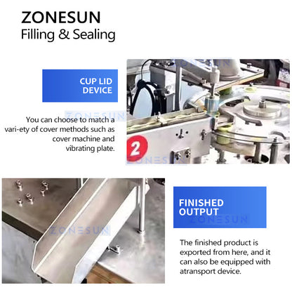 ZONESUN ZS-100XPN Automatic Slime and Clay Filling Sealing Machine