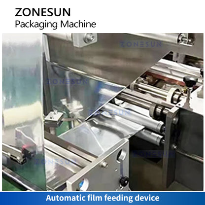 ZONESUN Horizontal Flow Wrapper Horizontal Form Fill Seal Machine 4 side Sealing Flow Pack Equipment ZS-DCF100