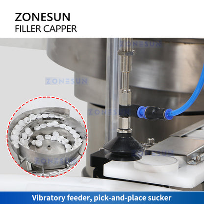 ZONESUN ZS-AFC26 Automatic Rotor Pump Paste Bottle Filling Capping Machine