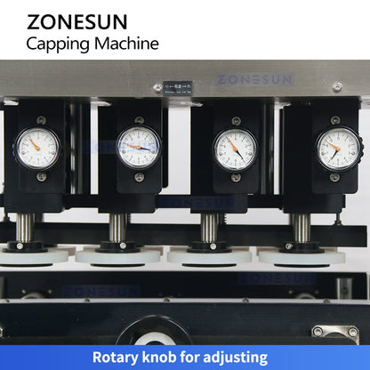 ZONESUN ZS-XG440B 20-100mm Fliptop Spray Twist Off Pneumatic Capping Machine