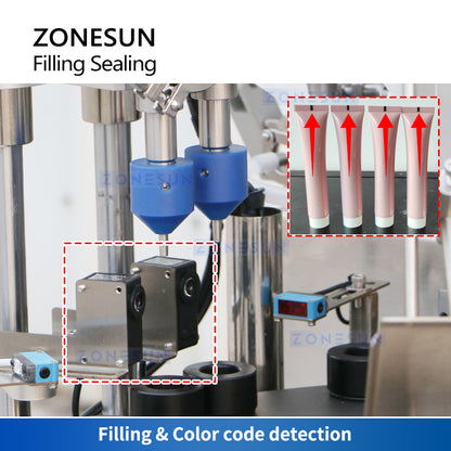 ZONESUN ZS-AFS05 Automatic Ultrasonic Ceramic Pump Paste Tube Filling Sealing Machine