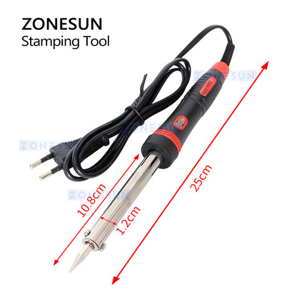 ZONESUN Handheld Hot Stamping Machine Leather Heat Embossing Tools ZS-HST2