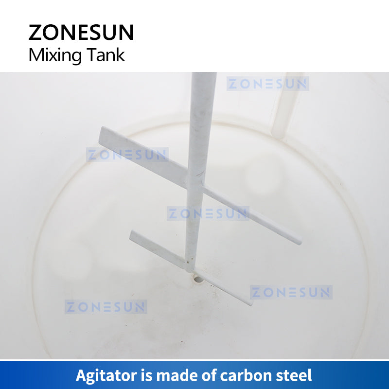 ZONESUN Chemical Mixing Tank Agitator Industrial Blender Corrosive Liquid Acid Alkali ZS-PPMT1500L