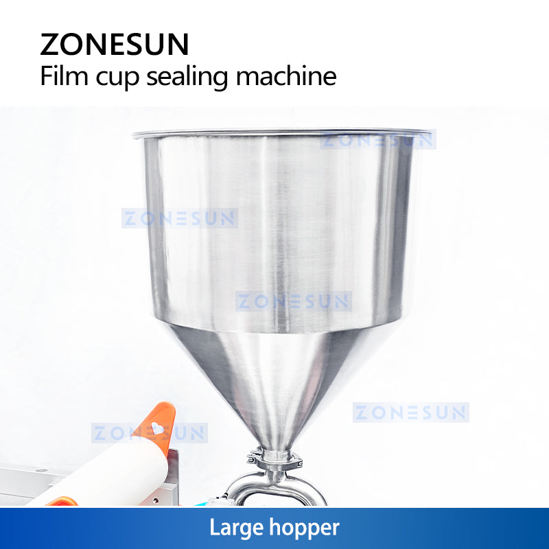 ZONESUN ZS-AFS1800 Film Cup Filling Sealing Machine For Yogurt Jelly Packaging