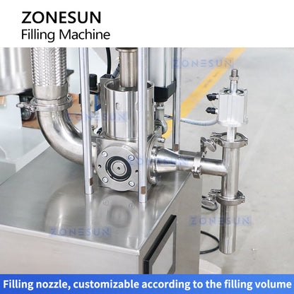 ZONESUN ZS-VGPJ1 Pneumatic Hydraulic Press Thick Paste Filling Machine