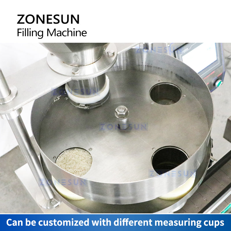 measuring cup filling amchine