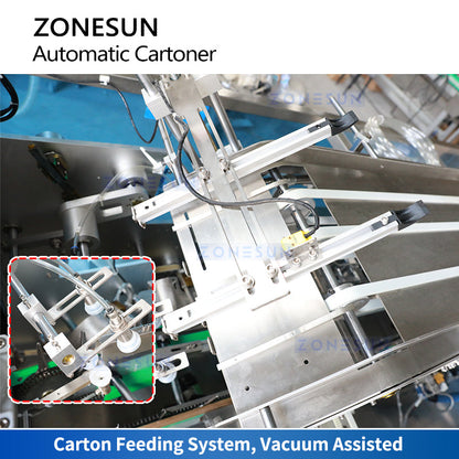 ZONESUN ZS-MSZH70 Hot Melt Glue Cartoning Machine Box Folding Machine