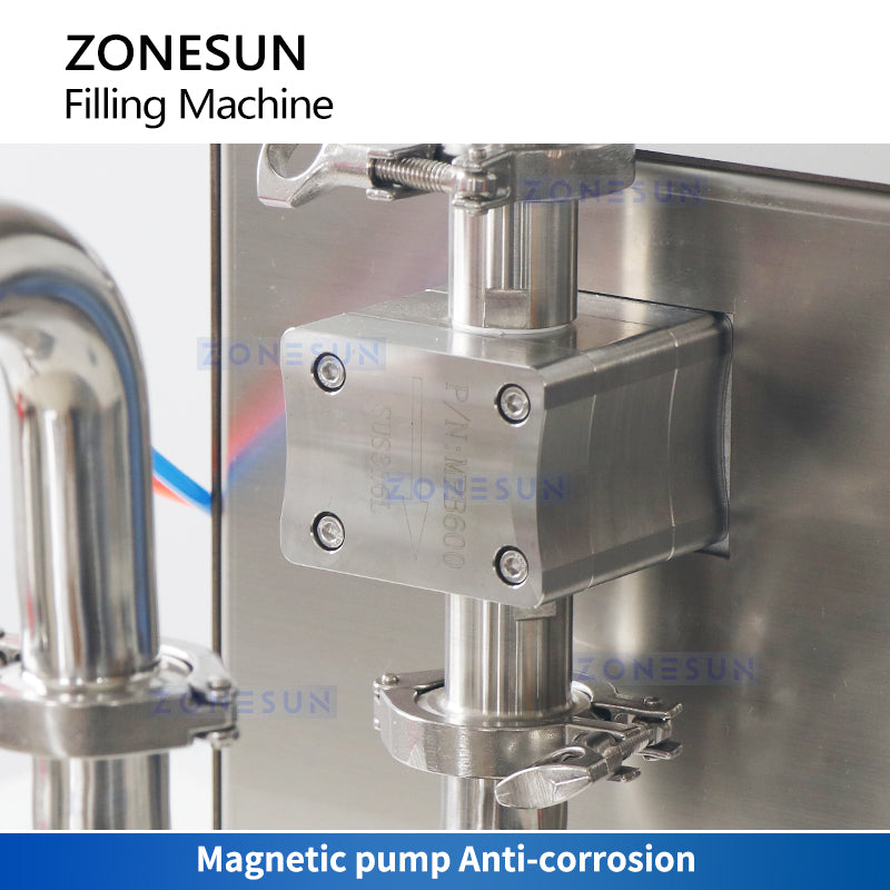 ZONESUN Liquid Filling Machine Bottle Filler Honey Bottling Equipment Magnetic Pump Ketchup Packaging ZS-GTMP30L