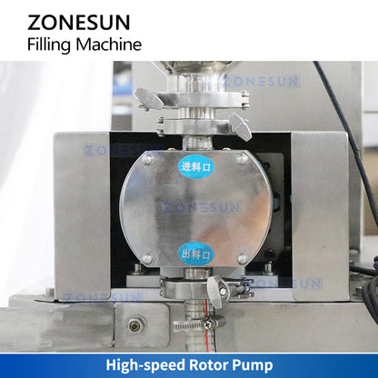 ZONESUN Automatic Liquid Filling Machine Thick Paste Filler Rotor Pump ZS-VTRP1D