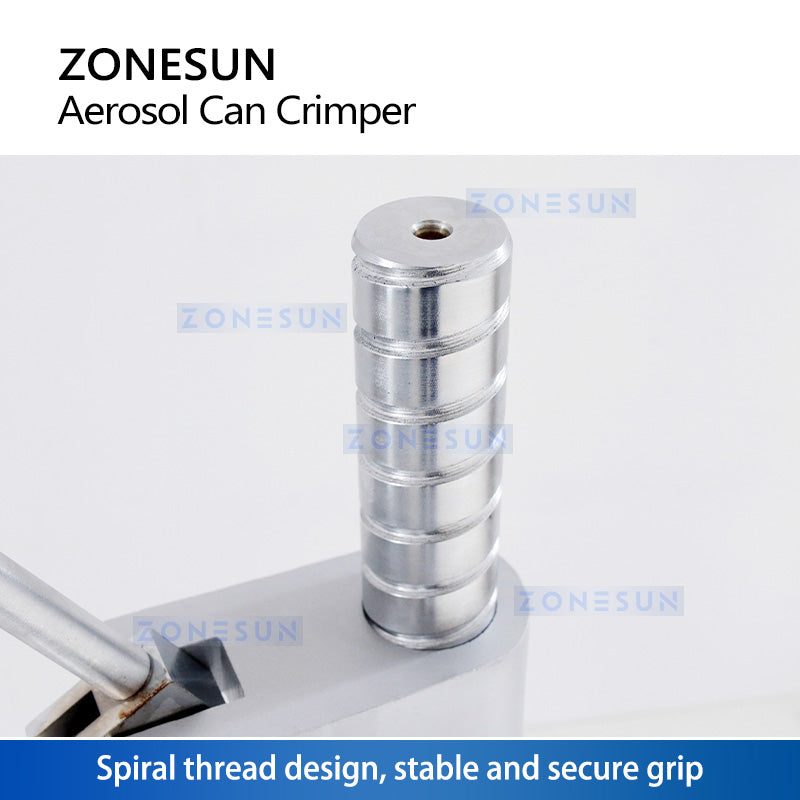 ZONESUN Aerosol Can Sealing Machine Manual Aerosol Can Crimper ZS-YG25