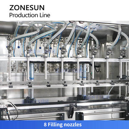 ZONESUN ZS-FAL180Z10 Servo Filling Capping and Labeling Machine