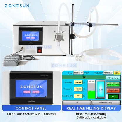 ZONESUN ZS-MPZ1 Semi Automatic Magnetic Pump Liquid Filling Machine