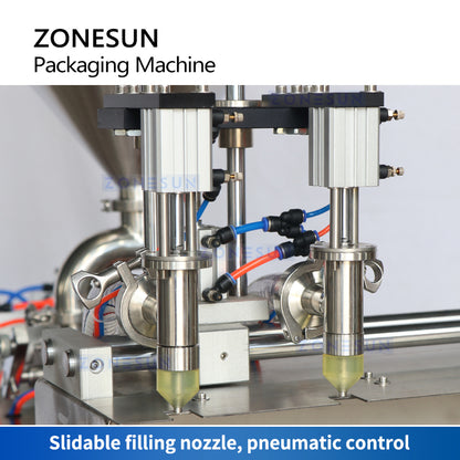 ZONESUN Semi Automatic Spout Pouch Packaging Machine Piston Pump ZS-GTSP2