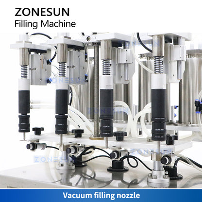 ZONESUN ZS-YTZL4S Semi Automatic Vacuum Bottle Filler Perfume Filling Machine