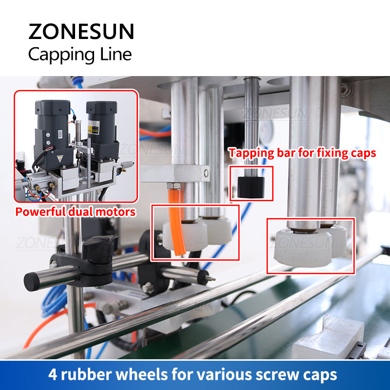 ZONESUN ZS-XG6100C Máquina tapadora de rosca automática 