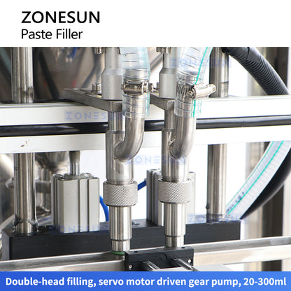 ZONESUN ZS-GPSV2 Filling Machine Servo Gear Pump Thick Paste Filler