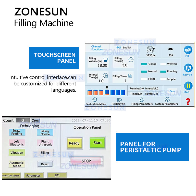 ZONESUN ZS-FSHS21 Honey Straw Filling Sealing Machine