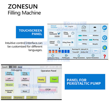 ZONESUN ZS-FSHS21 Honey Straw Filling Sealing Machine