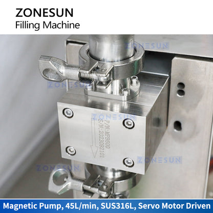 ZONESUN ZS-VTMP1N Automatic Magnetic Pump Liquid Paste Filling Machine