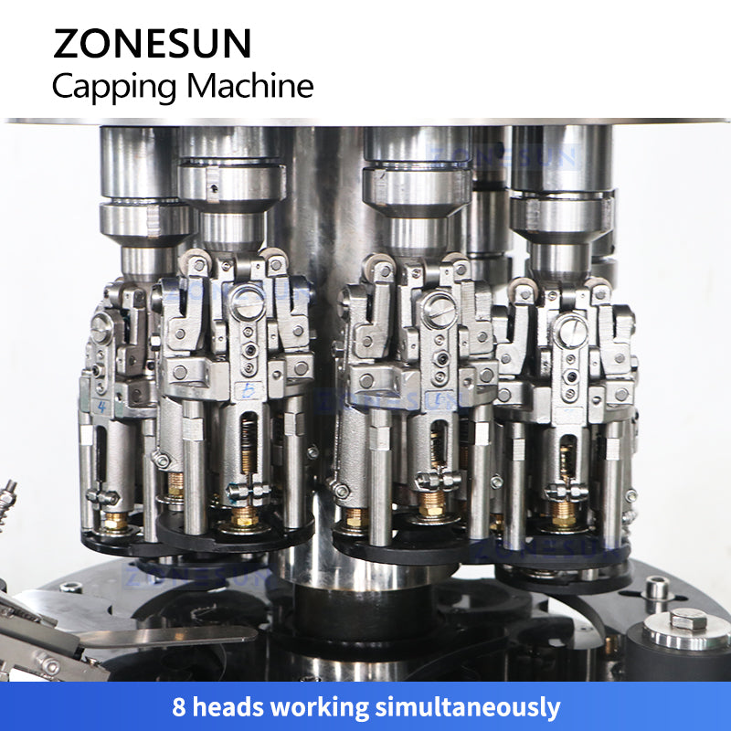 Zonesun ZS-XG440C8 8-Head ROPP Capping Machine | 8000 BPH