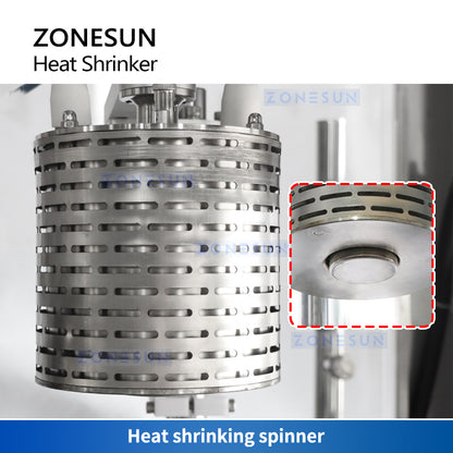 ZONESUN Automatic PVC Capsule Heat Shrinker Bottle Sealing Machine ZS-SXRS1