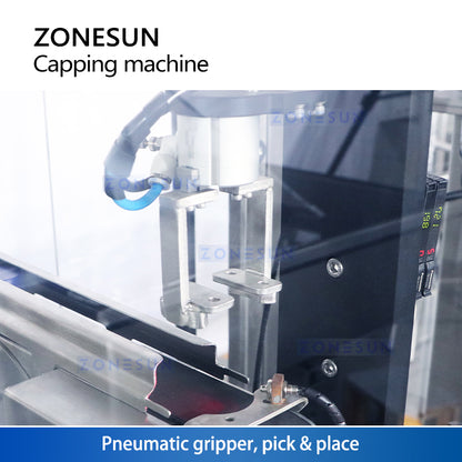 ZONESUN ZS-XG441F Automatic F-style Capping Machine With Cap Feeder